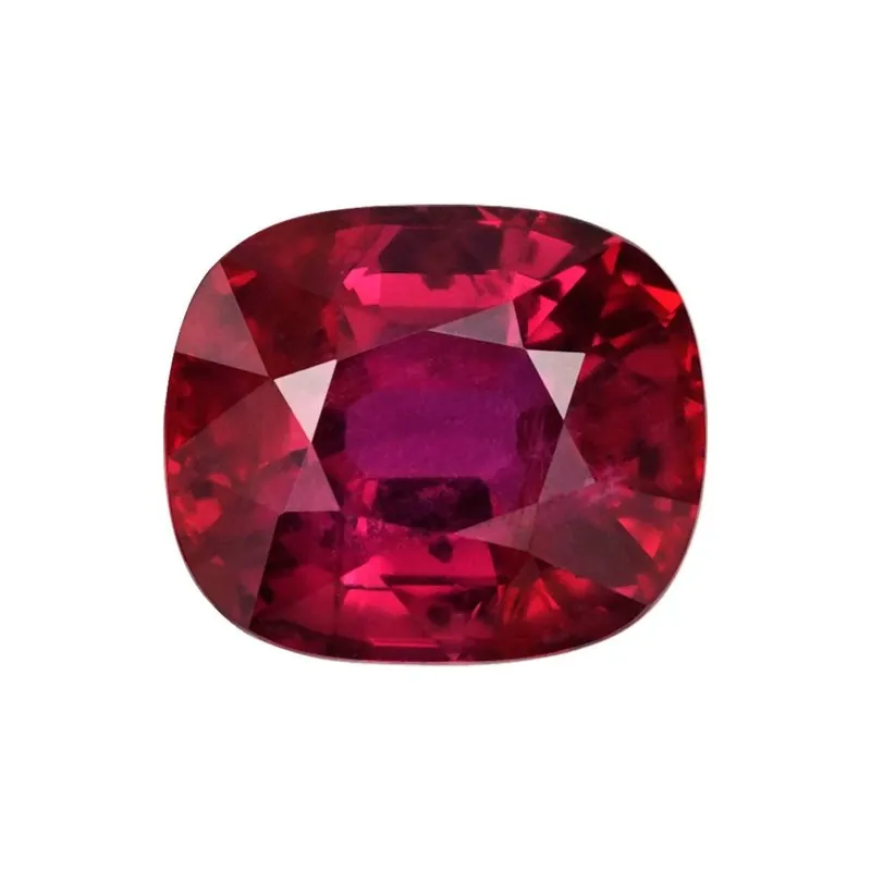Rubin aus Mosambik von 3,10 Karat, Kissenschliff